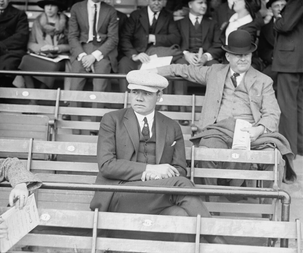 Babe Ruth In Stands 1024x855